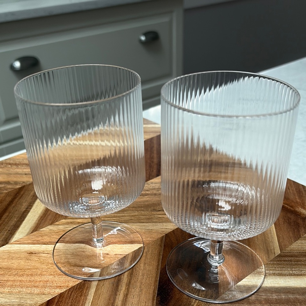 FERM RIPPLE WINE GLASSES